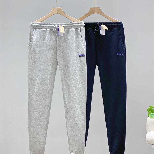 

brand designers pants pocket embroidered casual trousers thin reflective pants, Blue