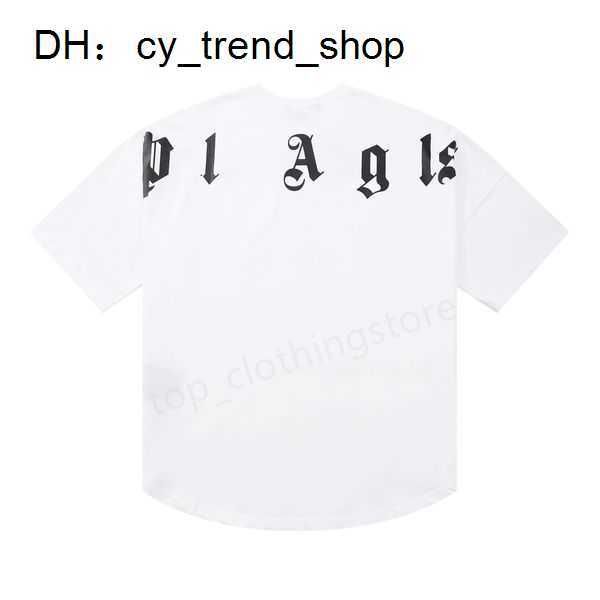 

palmangle mens shirts designer palms women sleeve fashion angle leisure pa loose crew neck cottons pattern print luxurys clothing size s-xl, White;black
