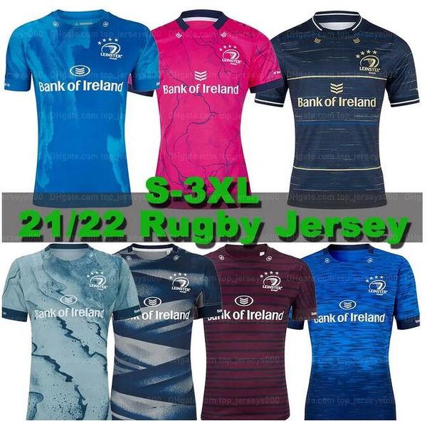 

21/22 leinster rugby jersey home away european alternate ireland irish club 2021 2022 shirts size s-3xl jerseys, Black;gray
