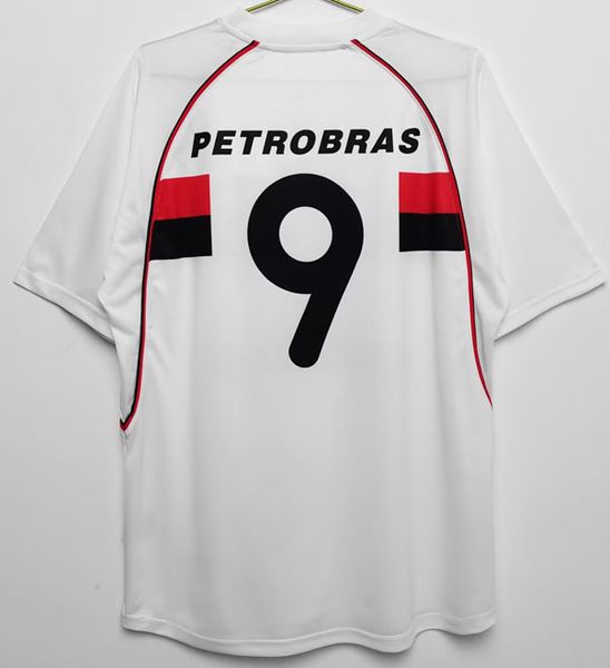 

2000 2001 2002 retro soccer jerseys flamencos adriano josiel williams emerson kleberson foot shirt uniform kits men maillots de football jer, Black;yellow