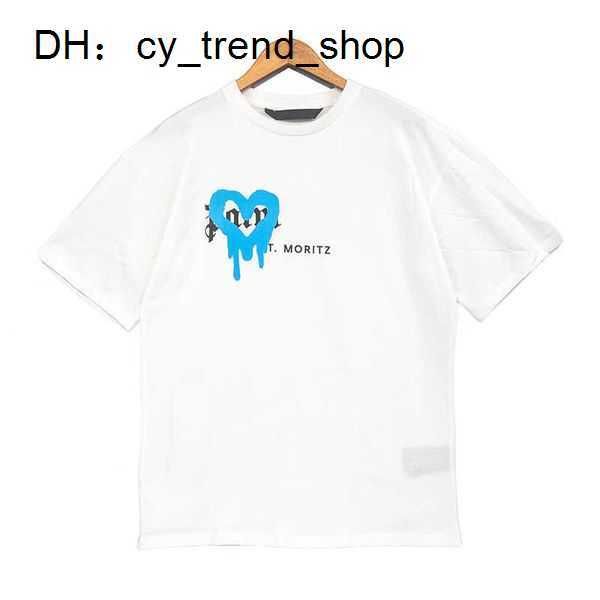 

men's shirts palmangle 2023 summer men womens palm shirt mans stylist tee guillotine bear palms printed short sleeve truncated bears an, White;black