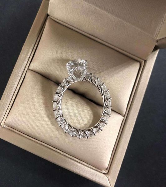 

hbp fashion s925 sterling silver luxury group set with zircon ring the whole ring is full of diamond precision inlay3612487