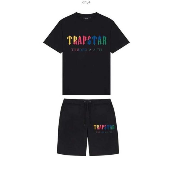 

men's t-shirts brand trapstar clothing t-shirt tracksuit sets harajuku tee funny hip hop color t shirt beach casual shorts se 134rd1, White;black