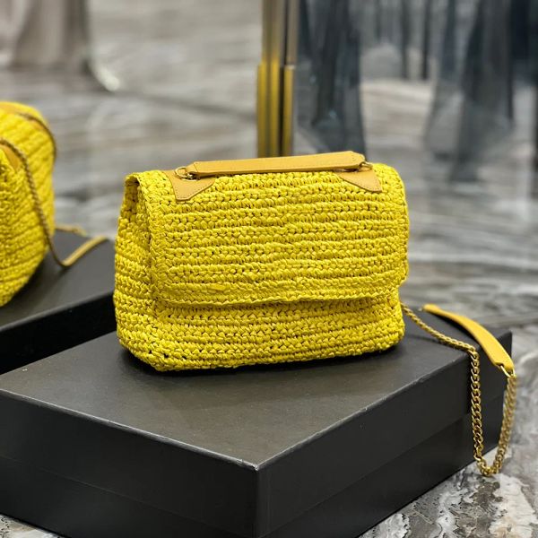 

luxury designer bag handbag 2023 fashionable straw woven bags beach handbags crossbody shoulder chain bag ladies clutch bags