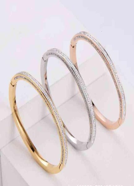 

sky star half full drill sticky mud clip stainless steel bracelet jewelry 18k gold colorfast z1419500200, Black