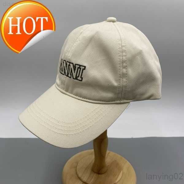 

ball caps high-quality embroidery washed cotton baseball men's women's adjustable duck cap student ganni fashion multi-color hat 2, Blue;gray