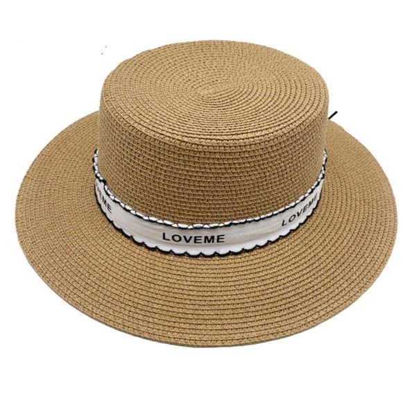 

new fashion british style sun straw hats for women flat beach summer hat ladies outdoor vocation caps9164806, Blue;gray