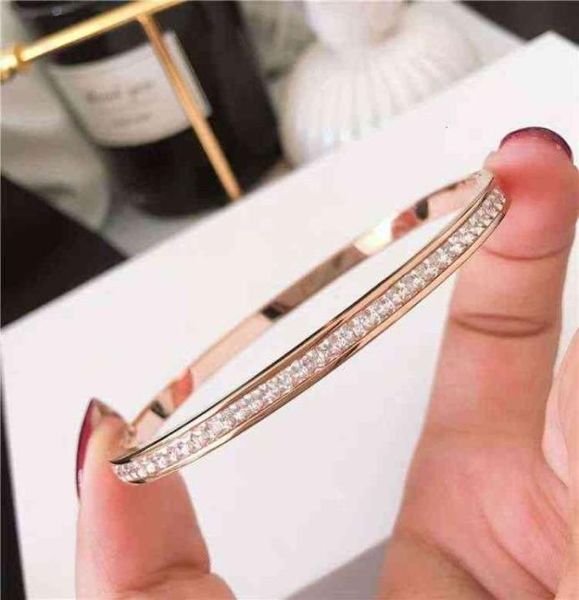 

titanium steel bracelet female all over the sky star single row diamond temperament simple accessories 2021 new net red korean fas6128173, Black