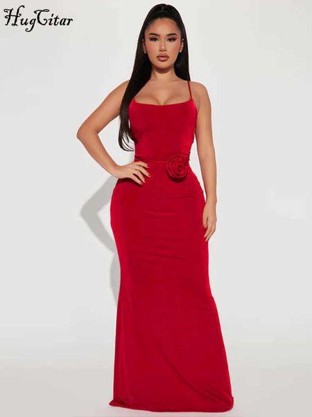 

rukas 2023 summer elegant solid sleeveless flower lace up slim slips maxi prom dress y2k women clothes birthday party, White;black