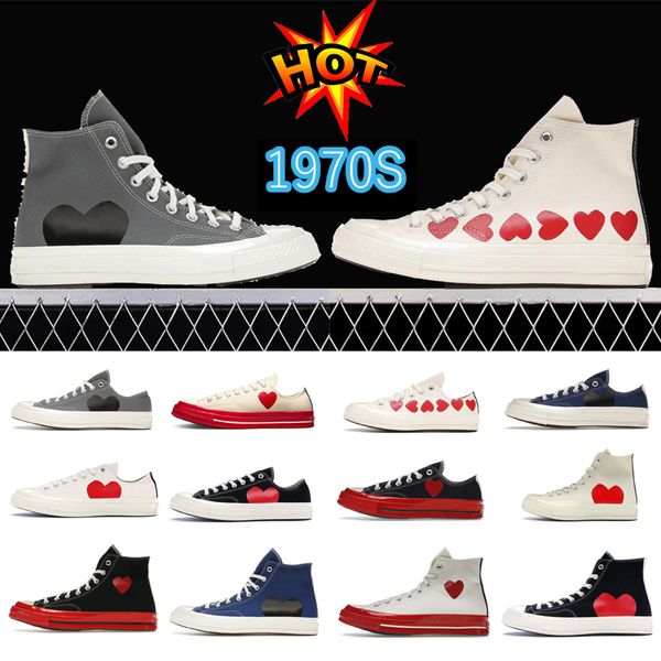 

2023 classic casual shoes platform hi reconstructed slam jam triple black white high low mens women 70 chuck chucks 70s sport sneakers