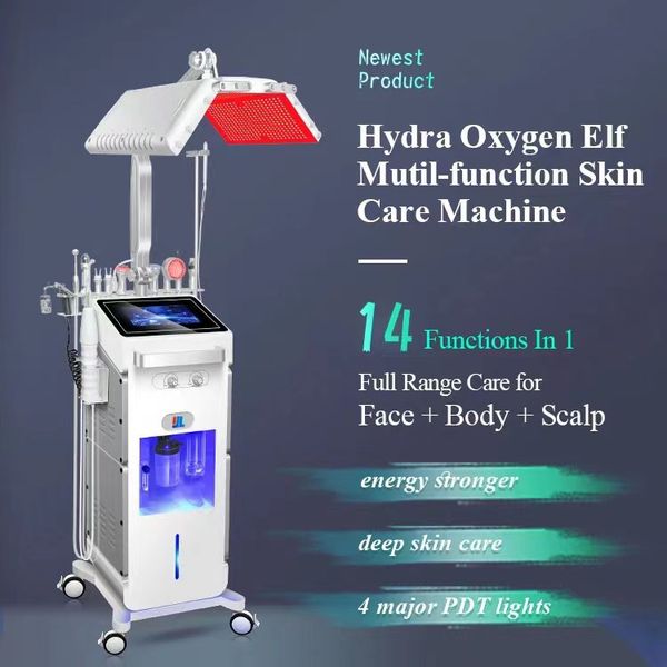 

14 in 1 hydro microdermabrasion oxygen jet aqua facials skin care cleaning dermabrasion hydra facial machine
