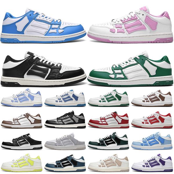 

designer running shoes men women athletic shoe skel low mens sneakers black white orange red lace up amiris trainer amiri outdoor trainers