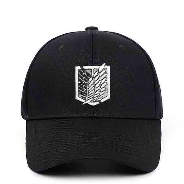 

ball caps new fashion cartoon baseball cap men women attack on titan embroidery anime sports snapback hip hop cotton sun visor hat ep0437 aa, Blue;gray