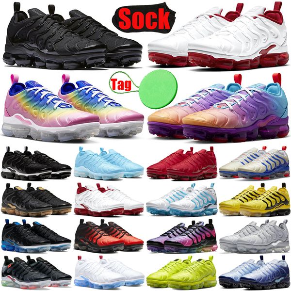 

tn plus tns men running shoes tnplus ultra triple black white multi gradient pink spell midnight navy cool grey mens trainers sneakers runne