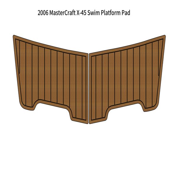 

2006 mastercraft x-45 swim platform pad boat eva foam faux teak deck floor mat