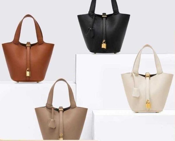 

authentic handbag desinger totes picotin bags in 2023 mother and son vegetable basket womens bag litchi pattern versatile handbag commuting