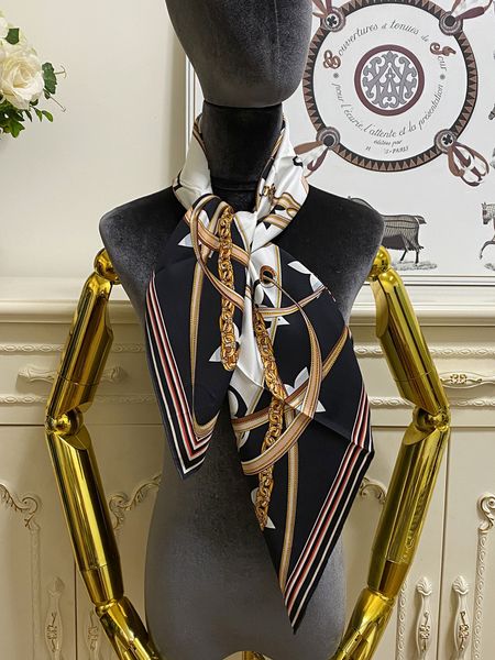 

women's square scarf scarves shawl 100% silk material black pint letter pattern size 90cm - 90cm, Blue;gray