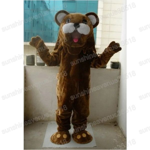 

halloween brown dog mascot costume simulation cartoon character outfits suit christmas fancy party dress holiday celebration outfits, Red;yellow