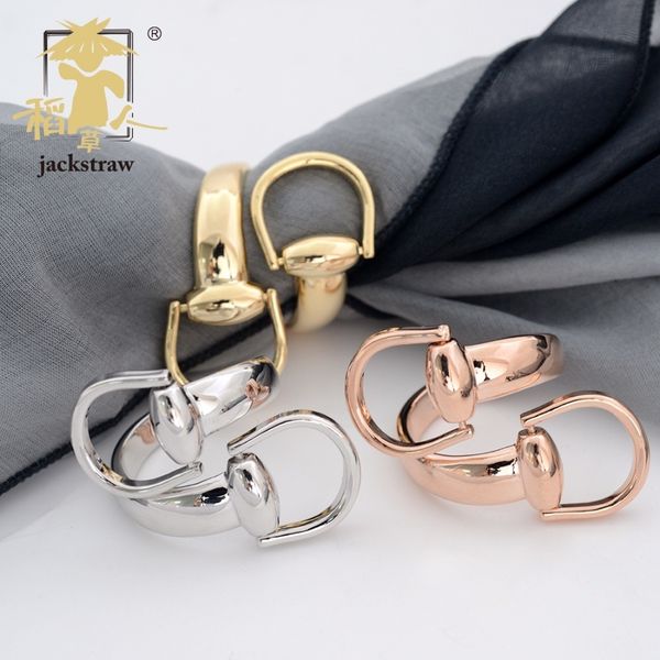 

pins brooches jackstraw tembaga tapal kuda gesper syal klip kualitas tinggi bros perhiasan perlindungan lingkungan tidak ada kait sutra 2305, Gray