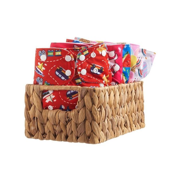 

changing pads covers happyflute pure print 6pcs/set rodom color washable reusable cloth diaper adjustable pocket baby nappy cover 230517
