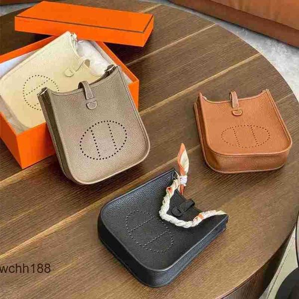 

hemes evelyns designer bags bag tote 2023 handmade wax thread mini litchi togo leather one shoulder messenger stewardess evelyne lady