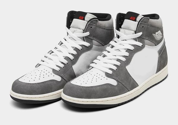 

authentic 1 high og washed heritage shoes black fire red light smoke grey sail men women sports sneakers with original box size us7-13 dz548