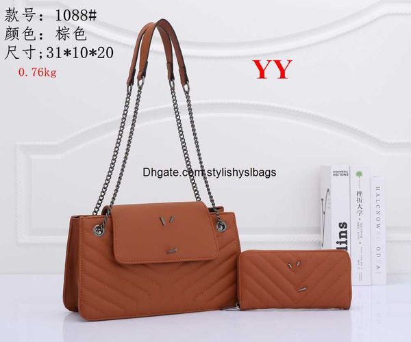 

totes women's designers luxury shoulder bag totes purse handbag message bags cluth brand classic crossbody pu #1088 31cm with wallet ju