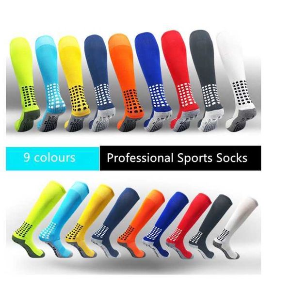 

sports socks long football socks multicolor sport antislip rugby football for men and women j230517, Black