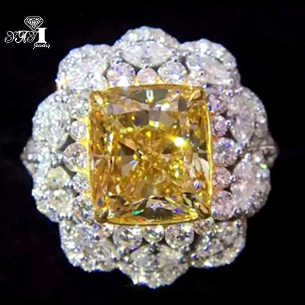 

band rings yayi jewelry princess cut 13 ct yellow z zircon silver color engagement rings wedding heart rings party ring christmas gifts j230