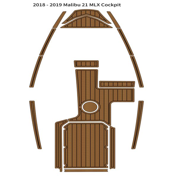 

2018-2019 malibu 21 mlx cockpit pad boat eva foam teak deck floor mat flooring