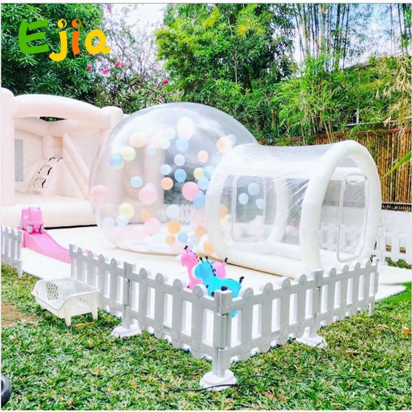 

transparent inflatable pvc bubble house family wedding party bubble clear balloons room tent house for kids camping outdoor fun