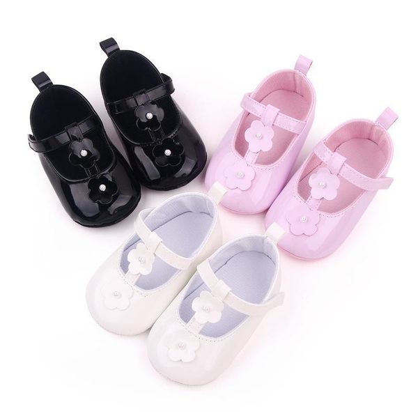 

first walkers baby shoes walking booties footwear children spring autumn toddler soft sole breathable leather flower princess f10639