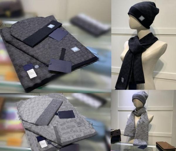 

2022 women mens knitted scarf set winter warm hats and scarves beanie hat for men ring7517854, Blue;gray