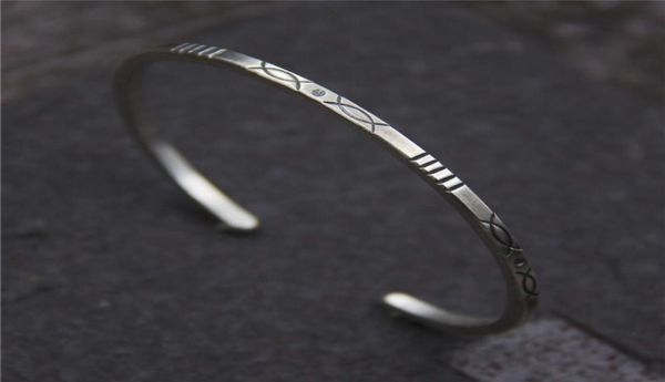 

handmade vintage small fish bracelet s925 sterling silver fine double fish bracelet girls thailand silver snap jewelry charms chin4942796, White