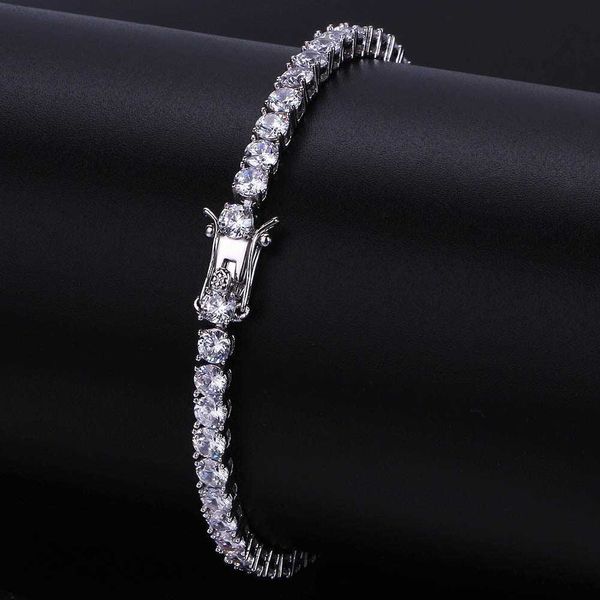 

925 silver sterling moissanite diamond tennis chains 3mm 4mm 5mm gra certified