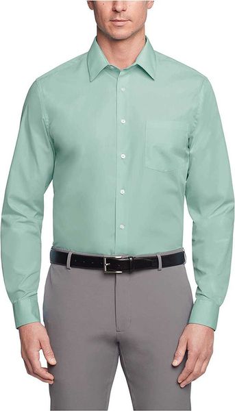 

regular van heusen men's formal shirt fit poplin solid hfhk, White;black