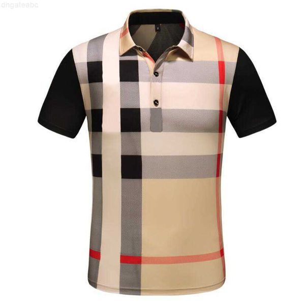 

mens polos luxurys designers men dress t shirt man polo fashion embroidery letter pattern print breathable casual women short sleeve tees hi, White;black