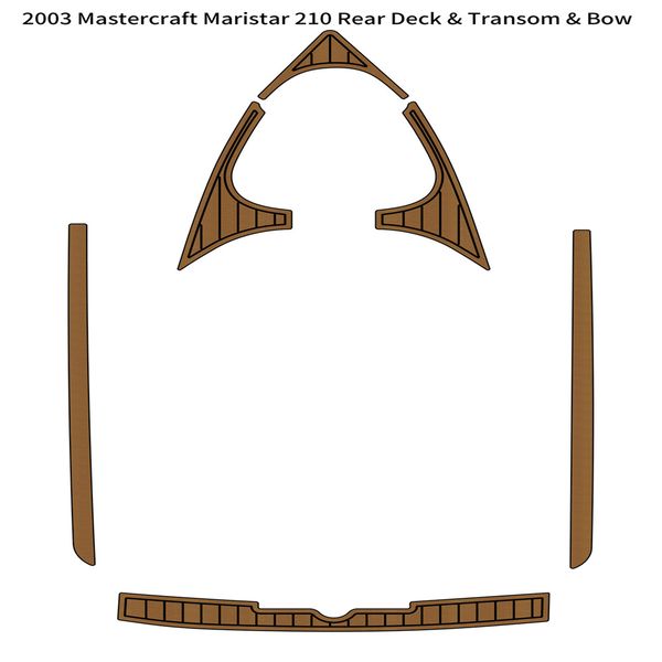 

2003 mastercraft maristar 210 rear deck transom bow boat eva teak deck floor pad