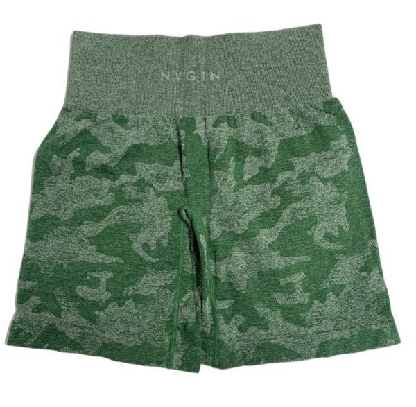

women's shorts nvgtn camo seamless023, White;black