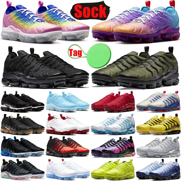 

tn plus tns men running shoes tnplus ultra triple black white multi gradient pink spell cool grey midnight navy mens trainers sports sneaker