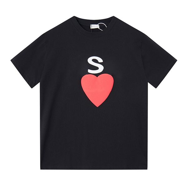 

men's t-shirt short sleeve sports casual women's summer trend fashion pattern designer cotton casual letter t-shirt short sleeve c, White;black