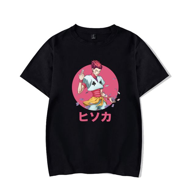 

designer t-shirt boys and girls short sleeve women's cartoon japanese anime printing men's short sleeve new men's and women&#, White;black