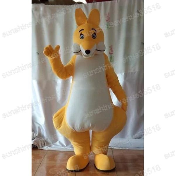 

halloween kangaroo mascot costume simulation cartoon character outfits suit christmas fancy party dress holiday celebration outfits, Red;yellow