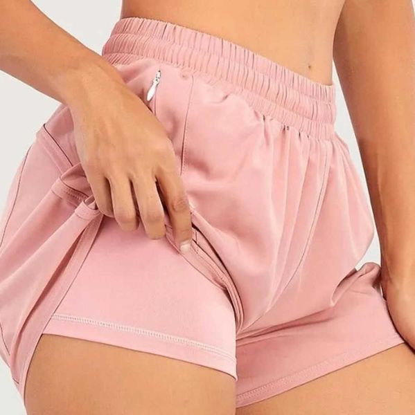 

lu yoga short pants brand womens yoga outfits high waist shorts lu-lu exercise fitness wear girls running elastic sportswear all lululemens