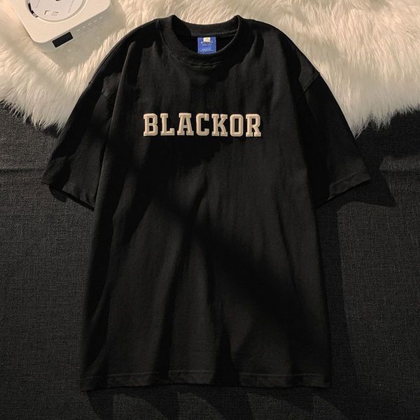 

women's cotton t-shirt men's characteristic shirt fashion european new student short sleeve designer couple clothes 100% cotton al, White;black