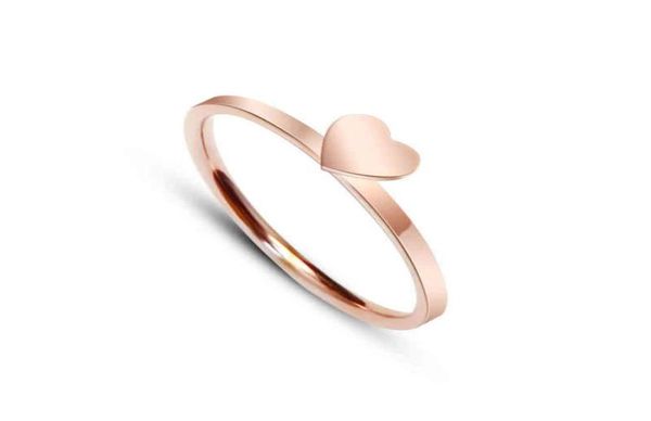 

bt selling stainls steel singledouble love ring for girl014855889