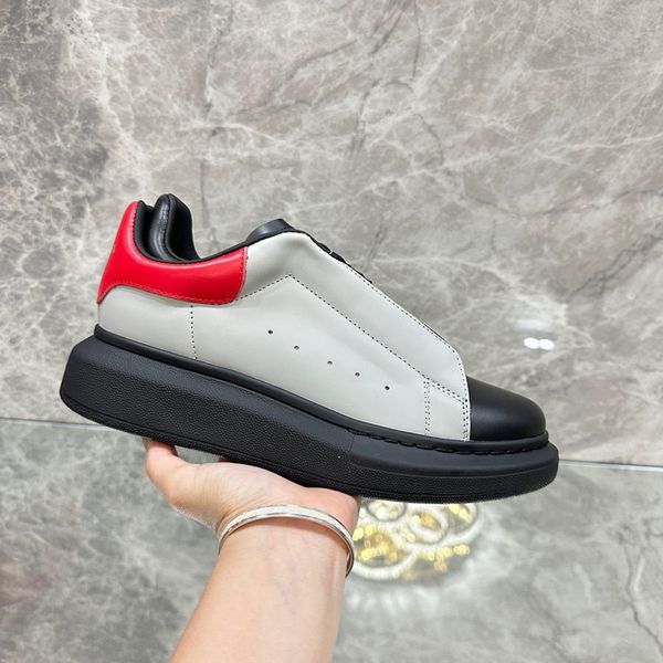 

2023 new excellent designer sneakers men women casual shoes trainers luxury calfskin sneaker 0513, Black