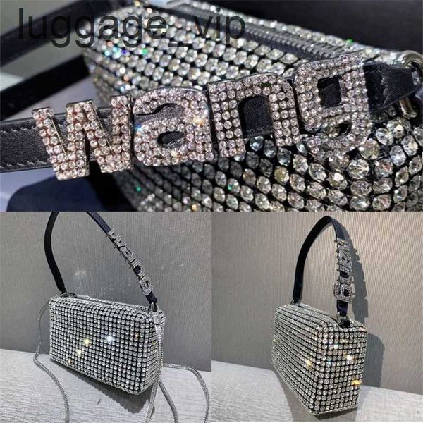 

totes handbags bag full rhinestone women handbag bags fashion flap shiny wang crystal totes small purses for women with box