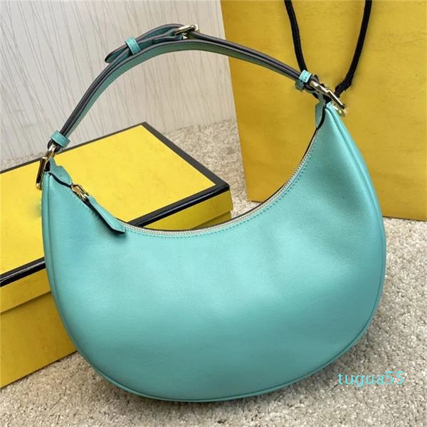 

Designer bags Graphy Underarm bag Crescent bag Dumpling bun Metal Big Letters Handbag Fashion Classic Women's, Blue