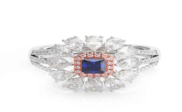 

hbp fashion shi pei direct imitation square zircon female ring hand ornament multicolor optional jewelry7312786, Silver